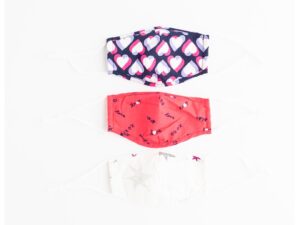 Set 3 masti de fata - fete - cu imprimeu - Multicolor - Multicolor