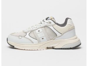 Pantofi sport din piele ecologica cu garnituri din material textil Eagle - Gri cenusiu