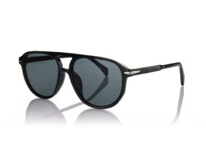 Ochelari de soare pilot cu model unisex - Negru