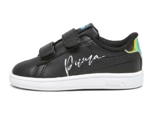 Pantofi sport Smash 3.0 de piele ecologica cu velcro - Negru/Turcoaz