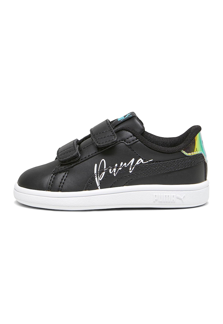 Reducere 74% - Pantofi sport Smash 3.0 de piele ecologica cu velcro - Negru/Turcoaz 1 Pantofi sport Smash 3.0 de piele ecologica cu velcro - Negru/Turcoaz