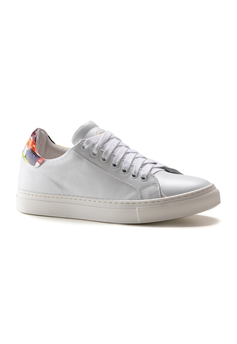 Reducere 84% - Pantofi sport de piele cu imprimeu - Alb 1 Pantofi sport de piele cu imprimeu - Alb
