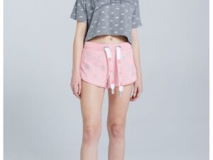 Pantaloni scurti cu strasuri - Roz