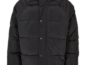 Geaca matlasata cu maneci raglan - Negru