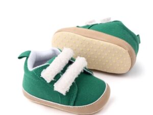 Pantofi  Cu Barete Din Blanita - Casual - Textil - Baieti - Velcro - Verde