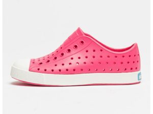 Tenisi slip-on cu varf intarit Jefferson - Alb/Fucsia