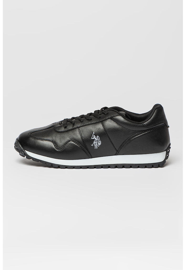 Reducere 67% - Pantofi sport din piele ecologica cu logo - Negru 1 Pantofi sport din piele ecologica cu logo - Negru