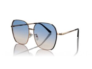 Ochelari de soare aviator cu model unisex - Auriu/Maro pamantiu