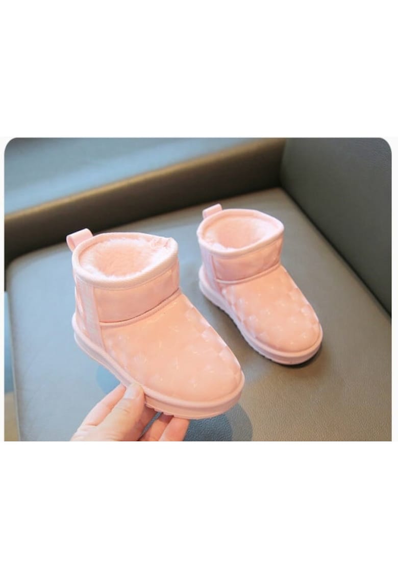 Reducere 60% - Cizme Imblanite - Model Duck - Peste glezna - Casual - Piele ecologica - Fete - Fara inchidere - Roz 1 Cizme Imblanite - Model Duck - Peste glezna - Casual - Piele ecologica - Fete - Fara inchidere - Roz