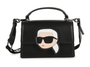 Geanta crossbody cu logo - Negru