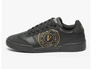 Pantofi sport de piele si piele ecologica - Negru