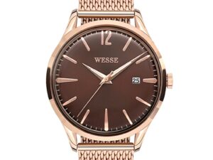 Ceas barbati  model WWG202208 - Quartz - rezistent la apa 3 ATM - bronz - rose gold - bratara din otel