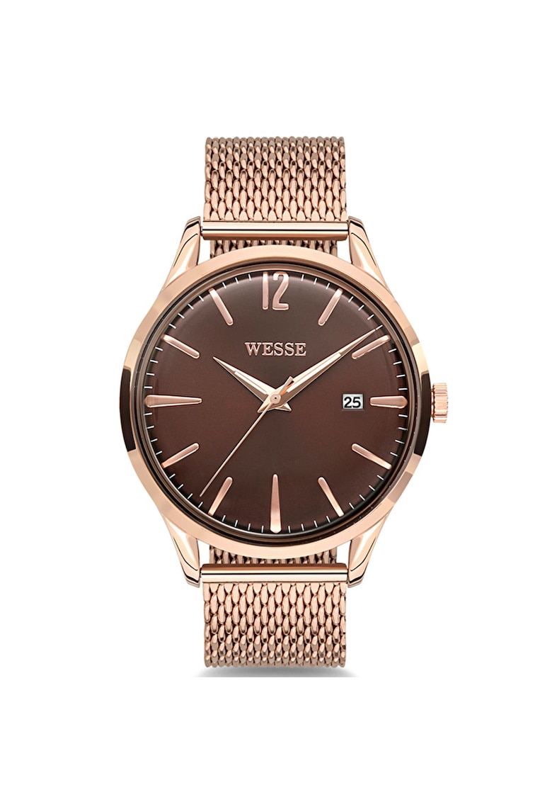 Reducere 74% - Ceas barbati model WWG202208 - Quartz - rezistent la apa 3 ATM - bronz - rose gold - bratara din otel 1 Ceas barbati model WWG202208 - Quartz - rezistent la apa 3 ATM - bronz - rose gold - bratara din otel