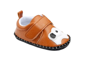 Pantofi  Pentru Baieti - Model Elefantel - Elegant - Piele ecologica - Velcro - Maro