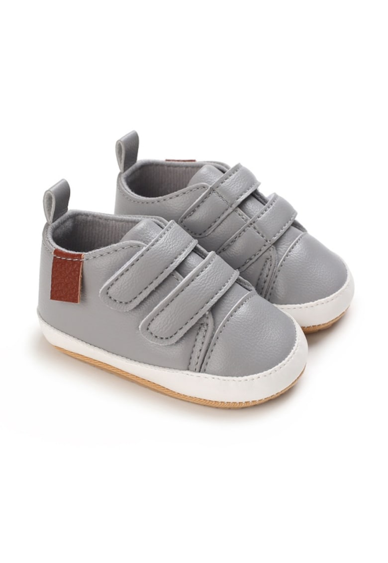 Reducere 60% - Pantofi Sport Casual - Piele ecologica - Baieti - Gri 1 Pantofi Sport Casual - Piele ecologica - Baieti - Gri