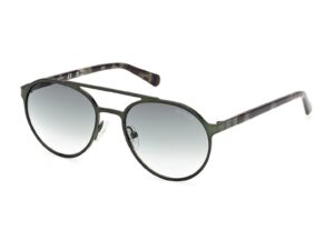 Ochelari de soare rotunzi cu lentile in degrade - Verde
