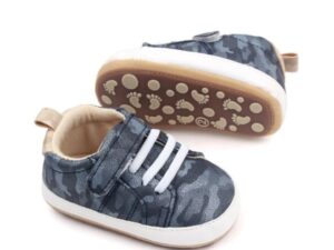 Pantofi Sport  Camuflaj - Cu Talpa Antiderapanta - Casual - Piele ecologica - Baieti - Siret - Velcro - Gri - Gri