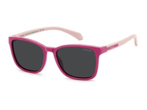 Ochelari de soare patrati polarizati - Fucsia/Roz somon