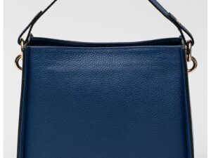 Geanta crossbody de piele - Albastru inchis