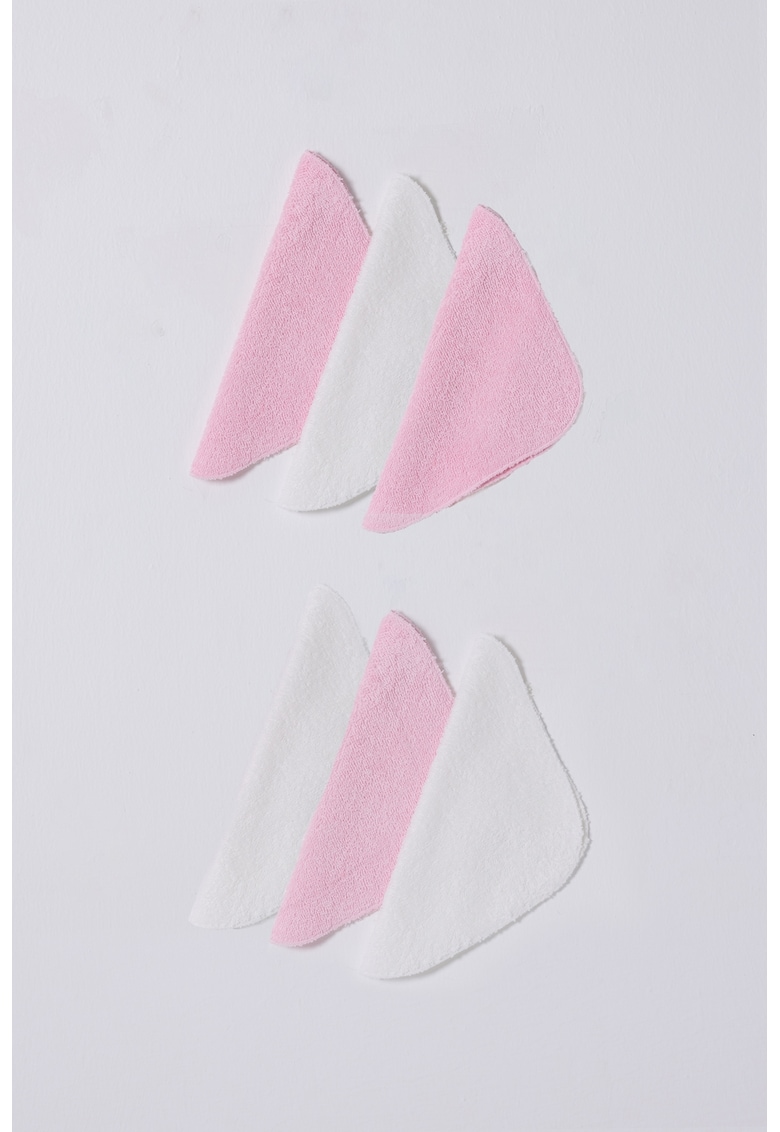 Reducere 40% - Set de prosoape mici - 6 piese - Roz pastel/Alb optic 1 Set de prosoape mici - 6 piese - Roz pastel/Alb optic