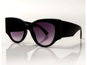 Ochelari de soare cat-eye Lillian - Negru