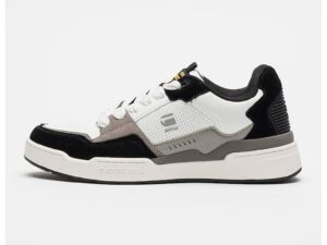 Pantofi sport cu garnituri din piele intoarsa Attacc Cup - Alb/Negru