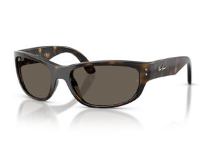 Ochelari de soare unisex dreptunghiulari - Maro/Galben