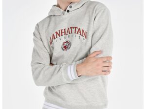 Hanorac regular fit cu imprimeu - Gri deschis melange