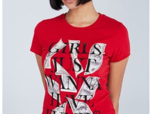 Tricou din amestec de bumbac organic cu imprimeu grafic