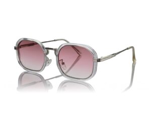 Ochelari de soare cu lentile degrade si model unisex - Gri deschis