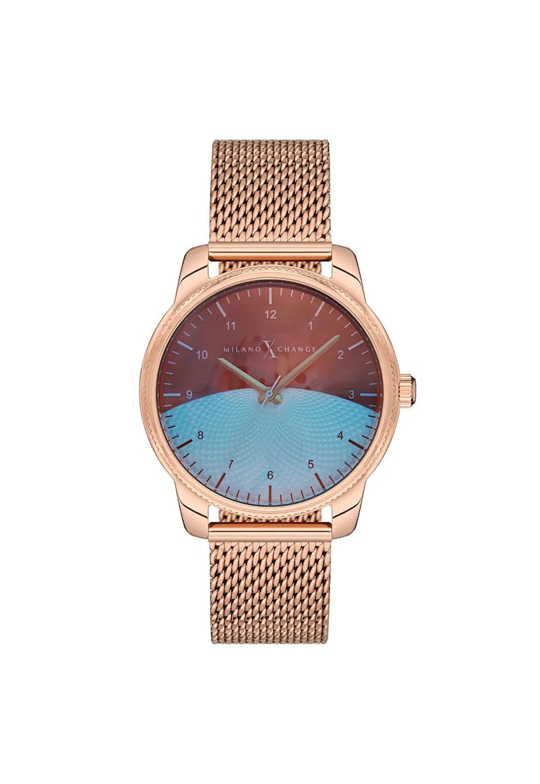 Reducere 57% - Ceas sport pentru femei 38 mm - carcasa din otel - roz aurie - curea din otel roz aurie - rezistent la apa 3 ATM 1 Ceas sport pentru femei 38 mm - carcasa din otel - roz aurie - curea din otel roz aurie - rezistent la apa 3 ATM