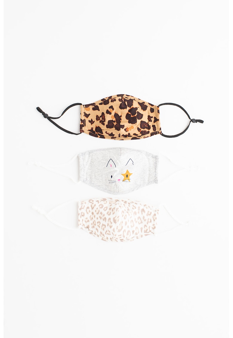 Reducere 78% - Set 3 masti de fata - fete - animal print - Multicolor - Multicolor 1 Set 3 masti de fata - fete - animal print - Multicolor - Multicolor