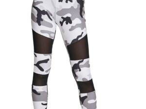 Colanti cu model camuflaj - Alb/Negru/Gri deschis