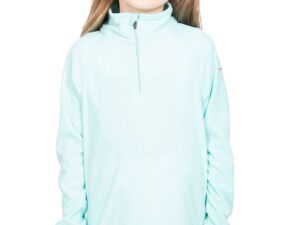 Bluza sport cu fermoar scurt si guler inaltt Meadows - Albastru aquamarin