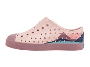 Pantofi flatform fara inchidere - Violet/Roz pal