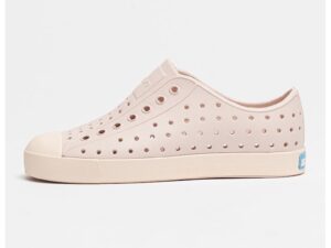 Tenisi slip-on cu varf intarit Jefferson - Alb fildes/Roz deschis