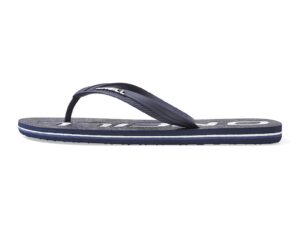 Papuci flip-flop cu logo - Alb/Bleumarin