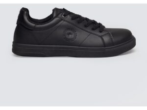 Pantofi sport din piele ecologica si detaliu logo stantat