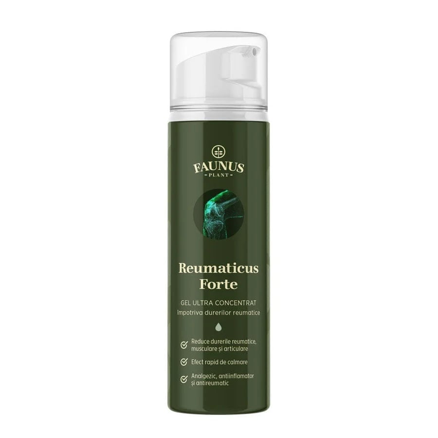 Reducere 18% - Reumaticus Forte - Gel 150ml. Formulă ultra-concentrată din plante medicinale și uleiuri esențiale pentru calmarea durerilor articulare și musculare intense 1 Reumaticus Forte - Gel 150ml. Formulă ultra-concentrată din plante medicinale și uleiuri esențiale pentru calmarea durerilor articulare și musculare intense