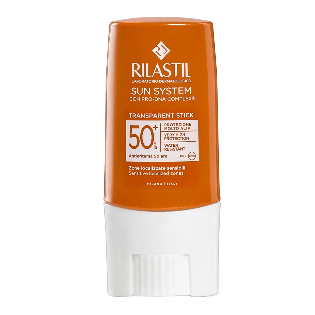 Reducere 25% - Stick transparent pentru protectia solara SUN SYSTEM, SPF50+, 8.5 ml, RILASTIL 1 Stick transparent pentru protectia solara SUN SYSTEM
