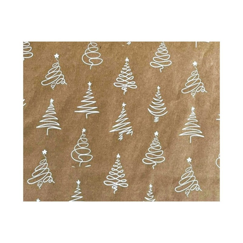 Reducere 14% - Rola Hartie pentru Ambalat, Model Brazi, 70 cm x 180 m 1 Rola Hartie pentru Ambalat
