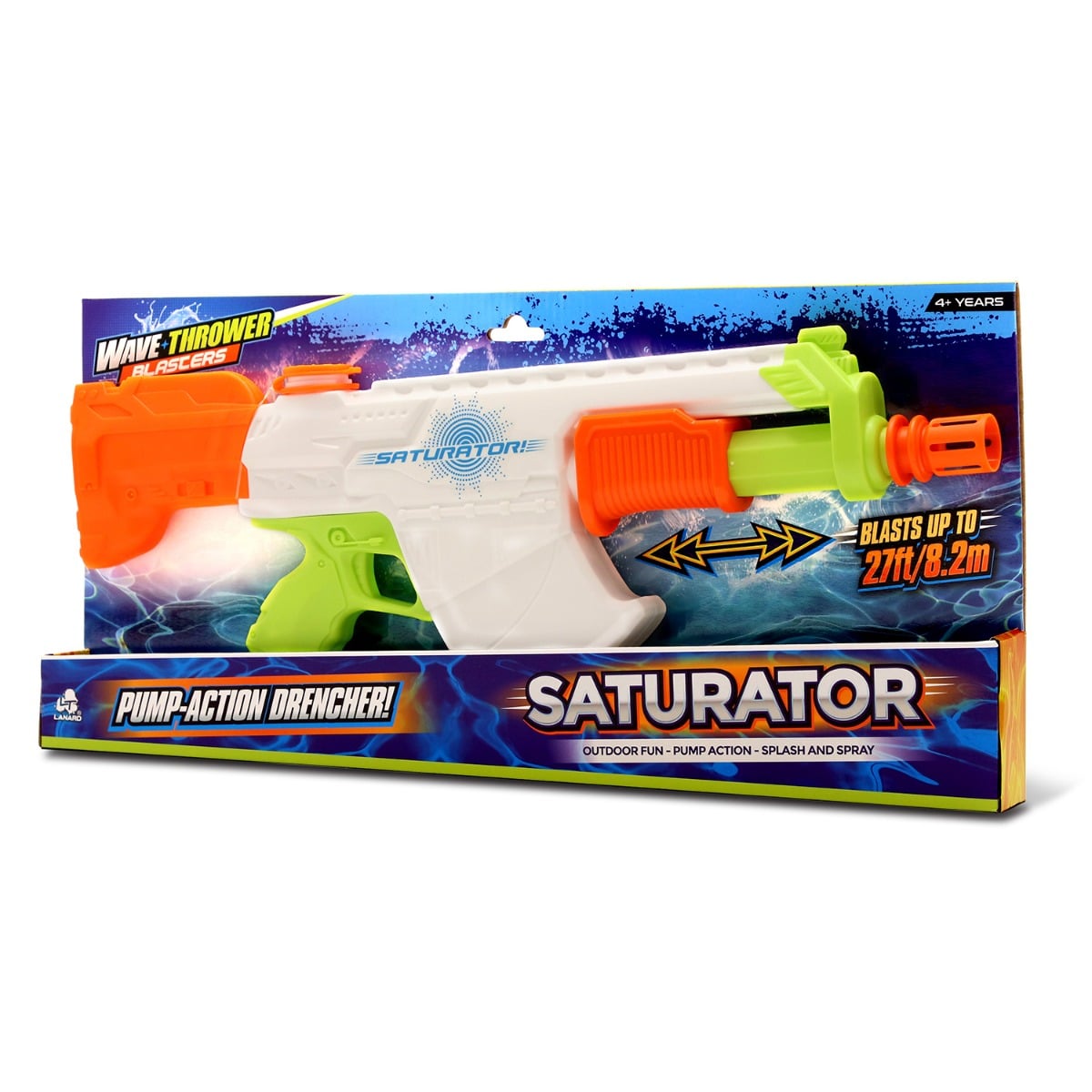 Reducere 50% - Pistol cu apa Lanard Toys, Wave Thrower Blasters, Saturator 1 Pistol cu apa Lanard Toys