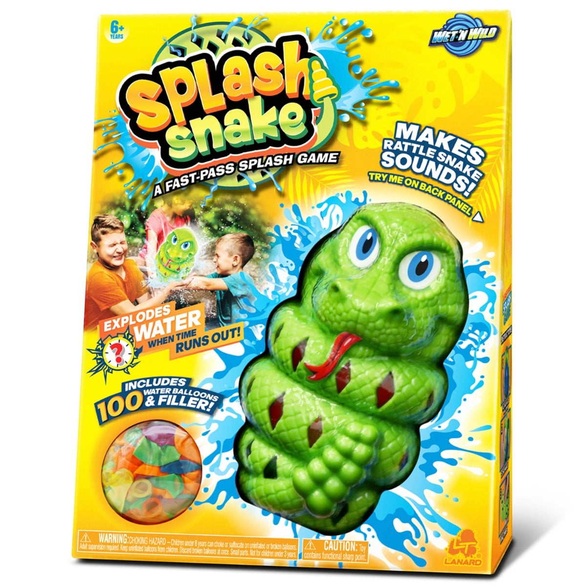 Reducere 50% - Jucarie pentru apa cu 100 de baloane, Lanard Toys, Splash Snake 1 Jucarie pentru apa cu 100 de baloane