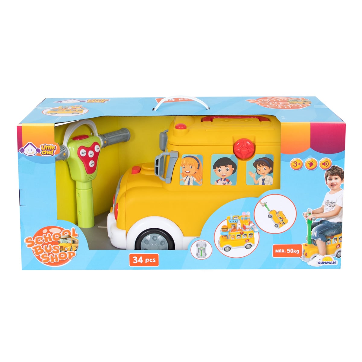 Reducere 16% - Set de joaca, Little Chef, School Bus Shop, 34 piese 1 Set de joaca