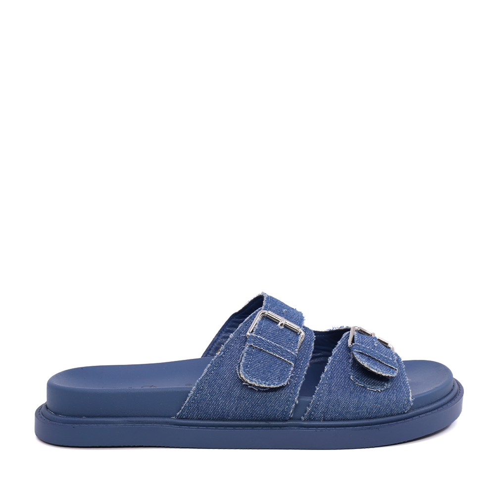 Reducere 41% - Saboți femei Solo Donna albastri din textil 2547DST9081JBL 1 Saboți femei Solo Donna albastri din textil 2547DST9081JBL