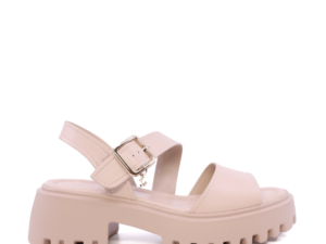 Sandale chunky femei Luca di Gioia nude din piele 1299DS1621NU