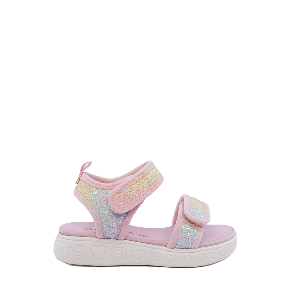 Reducere 40% - Sandale fetițe Benvenuti roz cu imprimeu multicolor 2577fs2301ro 1 Sandale fetițe Benvenuti roz cu imprimeu multicolor 2577fs2301ro