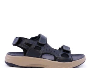 Sandale tip trekking bărbați Thezeus bleumarin din piele 2349BS24033BL