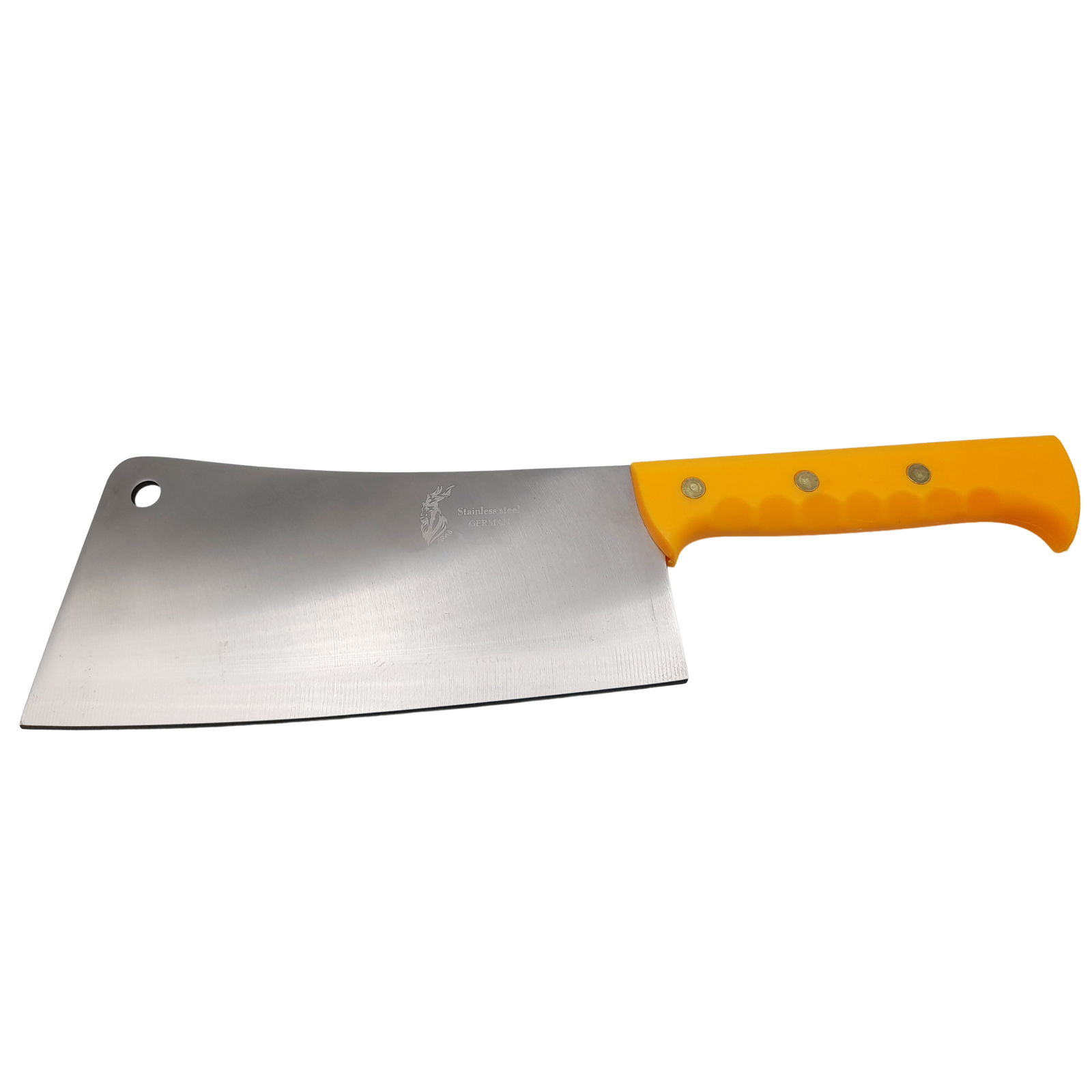 Reducere 51% - Satar macelarie DEPOX , Rough Kitchen, 43.5 cm, otel inoxidabil, 1.1 kg, galben 1 Satar macelarie DEPOX