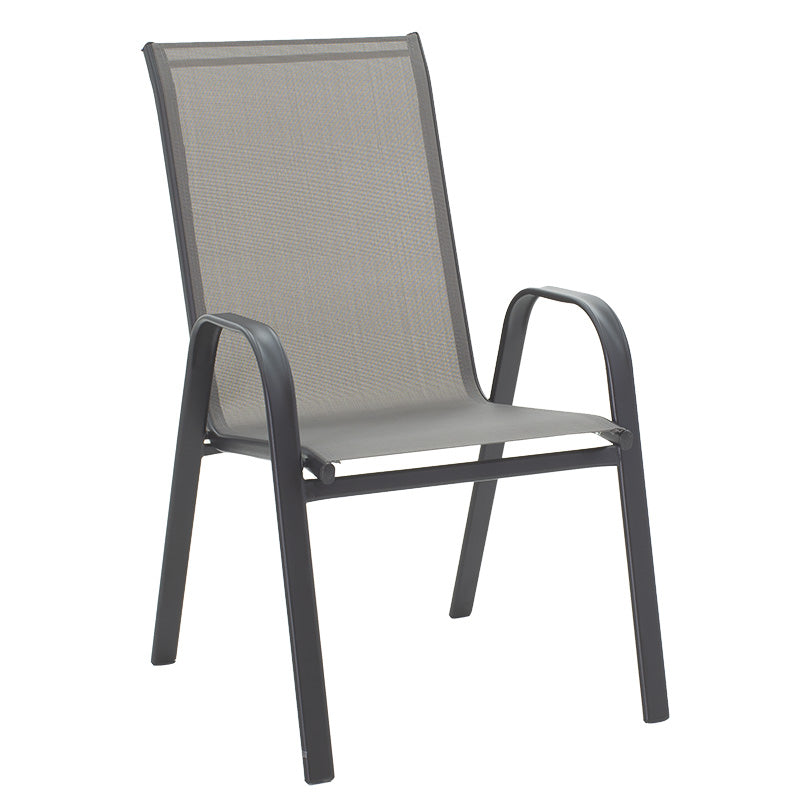 Reducere 35% - Scaun stivuibil din metal Calan, textilena, antracit, 54x74x91 cm 1 Scaun stivuibil din metal Calan